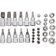 thumbnail image 2 of 34Pcs Torx Socket Set Triple Square Socket Set Torx Bit Socket Set Star Bit Set Male Female Set, 2 of 5