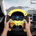 thumbnail image 2 of Jouets pour Bébé, Contrôleur de Conduite Simulé Volant Interactif pour l'Apprentissage Jouets Éducatifs pour 3 Ans et Plus Jaune, 2 of 8