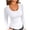 White, variant on HongQid Womens Long Sleeve Tops Square Neck Ribbed Slim Fitted Shirts Casual Tee Tshirt