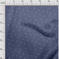 thumbnail image 3 of oneOone Georgette Viscose Medium Blue Fabric Retro Popcorn Craft Projects Decor Fabric Printed By The Yard 42 Inch Wide, 3 of 5