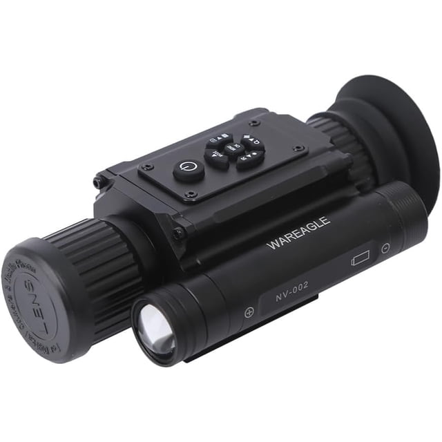 Metal Night Vision Goggles with 4K Display, 14X Magnification, Dual Lens, Multiple Night Modes, Photo & Video Recording, Black
