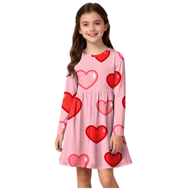 Tauxra Robe à Manches Longues pour Femmes, Robe Patineuse Extensible Évasée, Robe de Soirée Formelle à Col Rond et Tournoyante pour Femmes, Robe Basique Décontractée Unie à Manches Longues