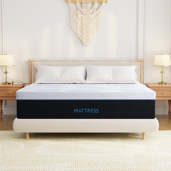 Matelas Grand, GELBIY Matelas en Mousse Mémoire Gel de 10 Pouces avec Certification CertiPUR-US, Matelas en Boîte, Soulagement de la Pression et Fermeté Moyenne pour Enfant et Adultes