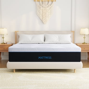 GELBIY Matelas Complet de 10 Pouces, Matelas en Mousse Mémoire Gel avec Certification CertiPUR-US, Matelas en Boîte, Soulagement de la Pression et Fermeté Moyenne pour Enfant et Adultes