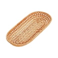 thumbnail image 1 of A Small Wicker Basket Rattan Woven Basket For Storing Bread Fruit Snacks Kitchen Restaurant Outdoor Use Decorative Wood Grain Natural Touch Tray For Keys Wallets Phones, 1 of 7