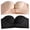 Black,Beige, variant on Bra Womens 2PCS Solid Color Strapless Non Slip Adjustment Rimless Dress Bra F Cup Black+Beige
