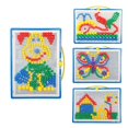 thumbnail image 2 of 296PCS Colorful Nails Pegboard Puzzle Set Intelligent 3D Game Creative Building, 2 of 8
