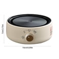 thumbnail image 3 of FHBVT Mini Electric Stove Portable, Three-Stage Adjustable Heat Knob Explosion-Proof Panel Even Heating for Boiling Simmering Frying, Compact Kitchen Countertop Hot Plate Cooking Home Dorm, 3 of 7