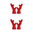 thumbnail image 2 of mmirethe 2pcs Easy To Install Antlers Sticker To Decorate Christmas Car Cute Waterproof Red large 2Set, 2 of 6