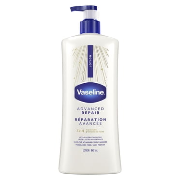 Vaseline Lotion Advanced Repair Fragrance Free 72H Moisture, 947 ml