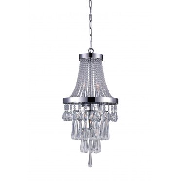 3 Light Chandelier with Chrome finish