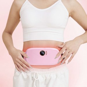 Suncoda Heating Pads, Portable Heating Pad Heating Pad for with 3 Heat Mode and 4 Vibration Massage Modes Portable Fast Heating Wrap Belt for Women