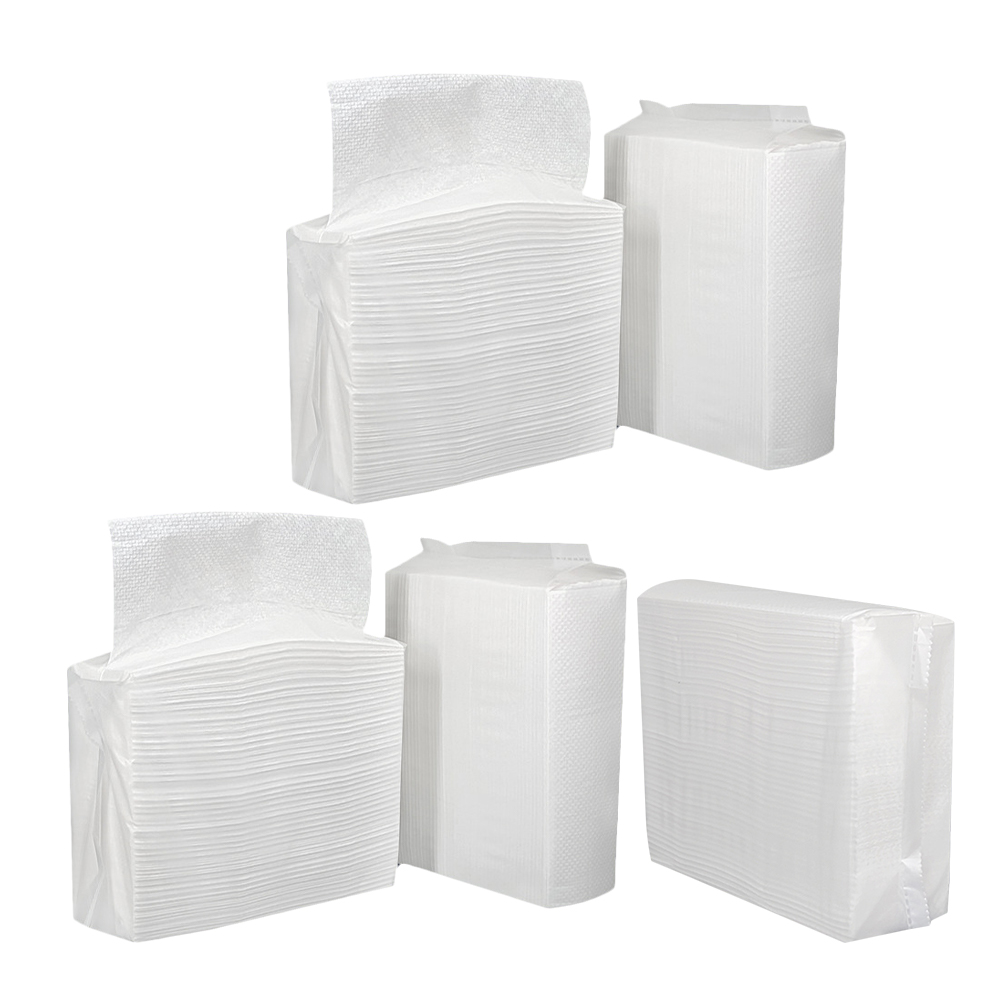 REOFLYUP 5 Bags Paper Hand Towels White Bathroom Hand Towels for Cleaning Multi-Function Hotels