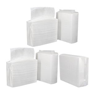 Luxshiny Hand Towels for Bathroom and Kitchen White Paper Napkins with Soft Comfortable Material
