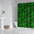 thumbnail image 2 of Ensemble de Rideau de Douche avec Doublure à Boutons-Pression, Feuille de Trèfle Chanceux Irlandais Vacances (3) Rideaux de Douche Doublure de Douche Réutilisable, Doublure de Douche Décorative en Polyester, 72x72 Pouces, 2 of 4