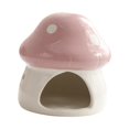 thumbnail image 2 of S SERENABLE Maison en Céramique pour Hamster Mignonne Extérieure Robuste Habitat pour Rats Gerbilles Écureuils Rose, 2 of 9