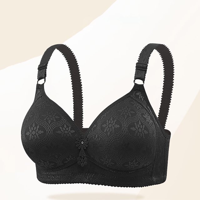 Weiqiqre Sports Bras for Women Back Fat Smoothing Bra Lace Underwire Full Coverage Padded Bras with Support