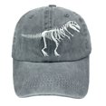 thumbnail image 2 of Boys' Skull Dinosaur Hat Washed Vintage Embroidered Baseball Cap, 2 of 4