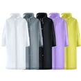 thumbnail image 1 of Weiqiqre Manteau de Pluie pour Femmes avec Capuchon Ponchos de Pluie pour Adultes Imperméable Portable Réutilisable Lot de 5 avec Capuchon à Cordon Restez au Sec avec Style, 1 of 8