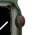 thumbnail image 2 of Apple Watch Series 7 GPS + Cellular Reconditionné, Boîtier en Aluminium Vert 41mm avec Bracelet Sport Trèfle - Régulier, 2 of 5