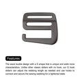 thumbnail image 4 of Unique Bargains 1.26' 32mm Webbing Release G Hook Buckle Adjusters for Backpack Strap, 8Pack Dark Grey, 4 of 5