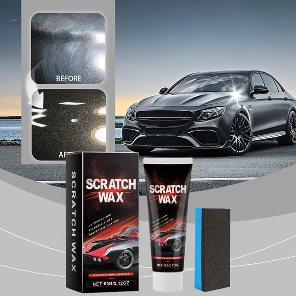 Vehicle Care Polishing Paste, Car Scratch Repair Wax, Paint Restoration Tool for Automotive Finish, Superior Quality Scratch Remover, Glossy Long-Lasting Protection, 1 Set with Sponge