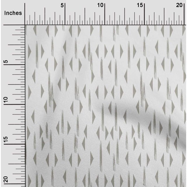 oneOone Viscose Jersey Fabric Triangle Ikat Decor Fabric Printed BTY 60 Inch Wide