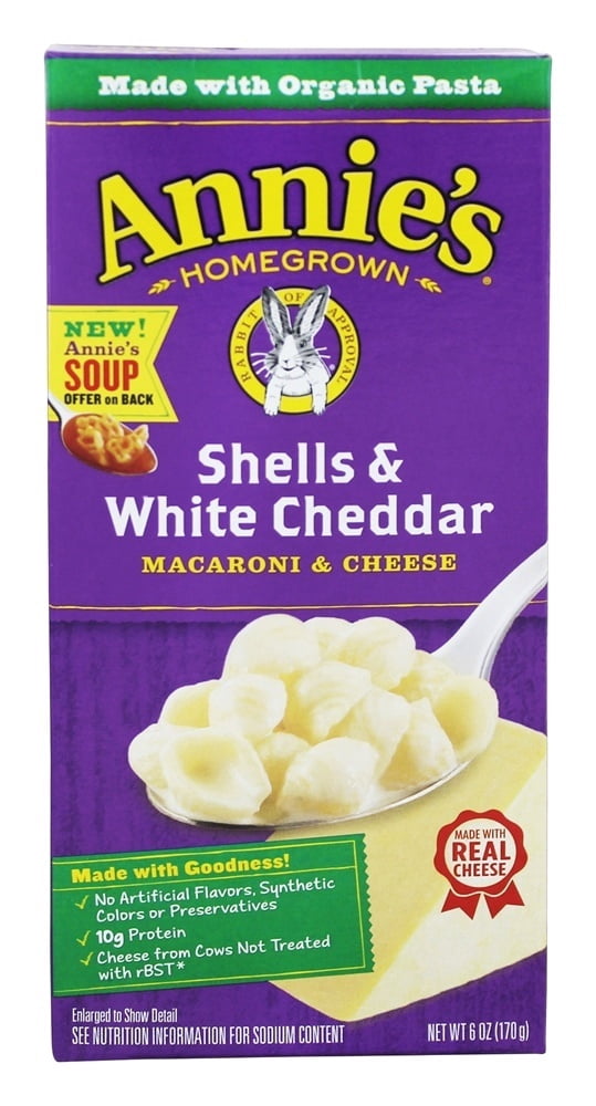 Annie's - Macaroni & Cheese Shells & White Cheddar - 6 oz.