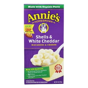 Annie's - Macaroni & Coquilles de fromage & Cheddar blanc - 6 oz.