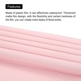 thumbnail image 4 of Unique Bargains Double Sided Color Flower Wrapping Paper Light Pink+Light Blue 22.8'x22.8' Waterproof 20 Pack, 4 of 5
