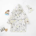 thumbnail image 2 of Penkiiy Toddler Rain Suit,Waterproof Kids Rainsuit,Unisex Baby Rain Coat Coverall 3-4 Years White, 2 of 7