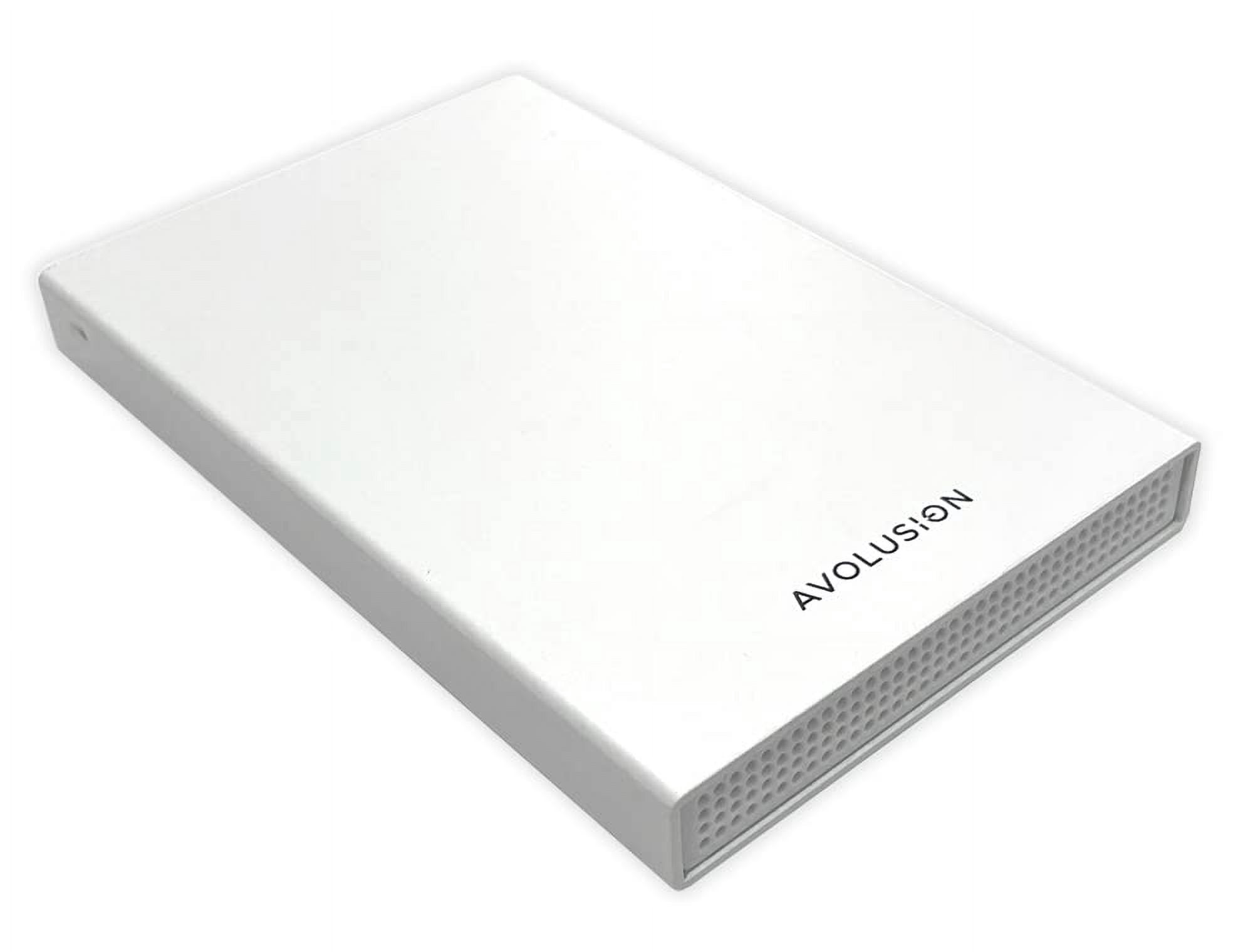 Avolusion HD250U3-WH 1TB USB 3.0 Portable External Gaming Hard Drive - White (for PS5 Pre-Formatted)