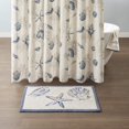 thumbnail image 3 of 510 Design Bayside 100% Cotton Tufted Non-Slip Absorbent Ultra Soft Seashells Beach Style Bath Mat Bathroom Rugs 21X34 Inches Blue, 3 of 4