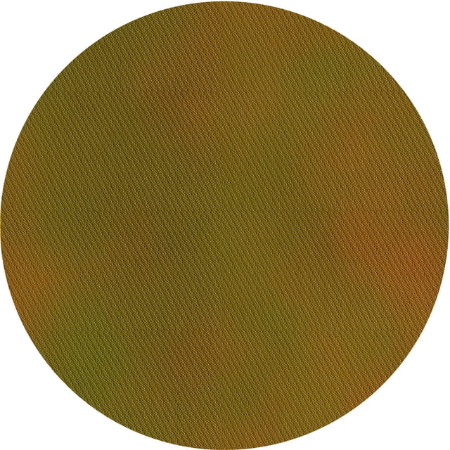 Ahgly Company Tapis Rond Lavable en Machine Intérieur Transitionnel Brun Bronze Foncé, 6 Pieds Rond
