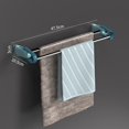 thumbnail image 1 of Practical Towel Organizer Rack Free-Perforation Wall Mounted for Bathroom Kitchen Accessories, 1 of 2