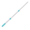thumbnail image 3 of Pool Cleaning Net Handle, Wide Appplicable High Toughness Pool Skimmer Rod Glossy 22mm Outer Diameter 3 Sections Telescopic  For  Pond Cleaning, 3 of 8