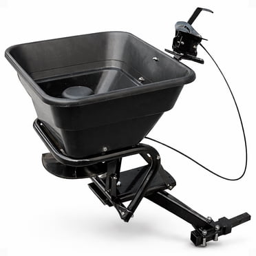Field Tuff Récepteur de Montage d'Attelage 12V pour VTT, Épandeur d'Engrais pour Graines d'Herbe de 80 Lb