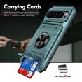 thumbnail image 3 of ShieldPlus for Google Pixel 9 Phone Case with Finger Ring Holder Kickstand, Heavy Duty Shockproof Rugged Protective Case for Pixel 9 Pro 6.3 Inch, Working with Magnetic Car Phone Mount,Green, 3 of 7