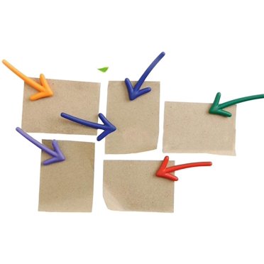 Decorative Refrigerator Magnets, Perfect Fridge Magnets for House Office Personal Use (12Pcs Arrow)