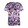 thumbnail image 5 of Hauts d'Été Grande Taille pour Femmes Tendance Femmes Blouse Imprimée d'Été T-Shirts Décontractés à Col en V Manches Courtes T-Shirts Hauts T-Shirt à Col en V Femmes en Liquidation, 5 of 5