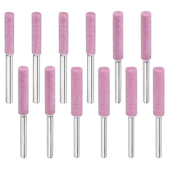Uxcell Ceramics Chainsaw Sharpener [12pcs] - Chainsaw Sharpening for Chain Saw, Jewelry - [Pink- 5/32 Inch,3/16 Inch,7/32 Inch]