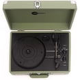 thumbnail image 4 of Arkrocket Curiosity Suitcase Bluetooth Turntable Vintage 3-Speed Record Player with Built-in Speakers Upgraded Turntable Audio Sound (Matcha Green), 4 of 5