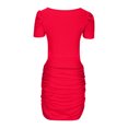 thumbnail image 4 of Gspmoly Robe pour Femmes, Robe d'Été Mode pour Femmes à Manches Courtes, Aguichant, de Soirée, à Bandage, de Couleur Unie, Robes d'Été pour Femmes jusqu'à 60 % de Rabais, 4 of 8