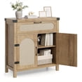 thumbnail image 2 of Kojooin 29.9 in Small Rattan Buffet Cabinet with Storage, Coffee Bar Sideboard with Drawer and Adjustable Shelves, 2 of 6