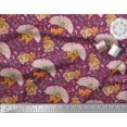 thumbnail image 2 of Soimoi Rayon Fabric Tree,Floral & Deer Animal Print Fabric by The Yard 56 Inch Wide, 2 of 3