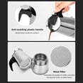 thumbnail image 4 of Coffeepot Stainless Steel Coffee Maker Portable Electric Mocha Latte Stove Espresso Filter Pot European Coffee, 4 of 8