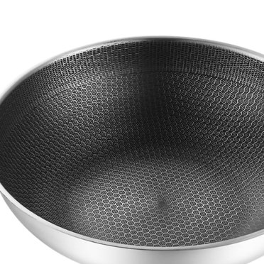 Honeycomb Stainless Steel Wok,Stainless Steel Wok Pan Layer Stainless Steel Wok Stainless Steel Wok Pan Eco-Friendly Materials
