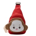 thumbnail image 2 of Cute Monkey Style Kids Messenger Bag, Small Shoulder Bag, Soft Fabric Material, Fun Design, For Children, School Use, Portable Storage, Playful Aesthetic, Lightweight Construction, Travel Hzhnb, 2 of 9