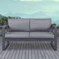 thumbnail image 2 of Real Flame Baltic Aluminum Patio Loveseat in Gray, 2 of 6