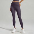 thumbnail image 4 of Miqool Womens High Waist Ankle Yoga Leggings Workout Tummy Control Soft Bike Pants with Two Pockets, 4 of 5